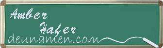 Amber Hafer Visitenkarte